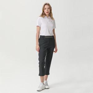 [데니스골프][DENNIS] 25SS 여성)자가드 울밴드 그린 8부 팬츠_FAQMLPT691