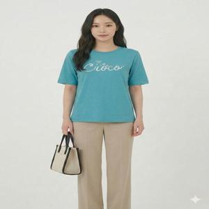 [크로커다일레이디]크로커 로고 플라워 아트웍 티셔츠_CLEMTS902 CLEMTS902