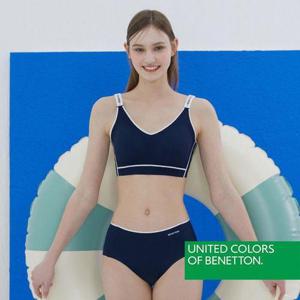 [베네통 언더웨어]베네통 FUSING BRA 브라팬티 네이비 2종세트 BNW4N04_T