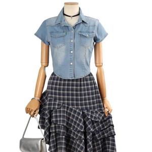 [쉬즈넘버나인]소란 워싱 캡소매 청남방