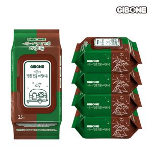 [기본에] 캠핑 전용 세정티슈 5팩