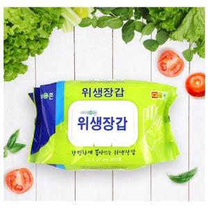 아이존 뽑아쓰는 위생장갑 400매(캡형) 요리 비닐장갑 (WBF115D)