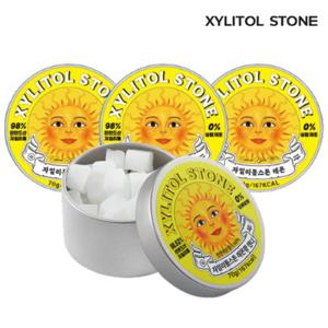 자일리톨스톤 무설탕 사탕 레몬 캔디 4통