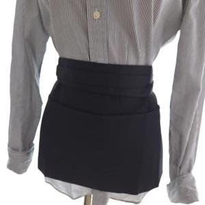 편안한 포켓 허리 앞치마 블랙 WFKQU99