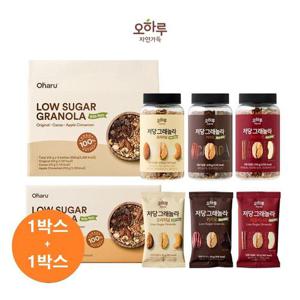 [오하루 자연가득] 저당 그래놀라 병 1박스(3병) + 파우치 1박스(15봉)