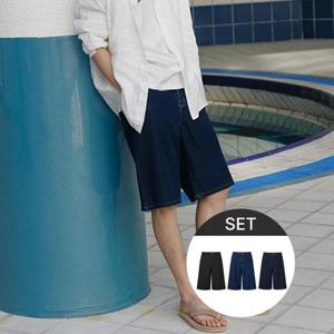 ★3종세트★남성 니팅 버뮤다 팬츠 3종세트