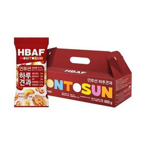 HBAF 먼투썬 하루견과 브라운 선물세트 20g x 30ea x 2개