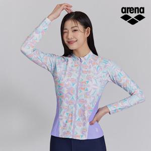 (아레나) 브리즈 레저 짚업 래쉬가드 세트 A3BL1PS07PPL