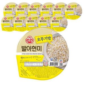오뚜기밥 발아현미 210g X 12개