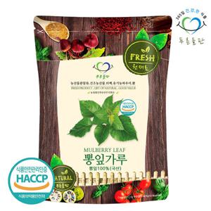 [푸른들판] 국내산 뽕잎 가루 100% 500g x 1봉 뽕나무잎 차 상엽 분말 파우더