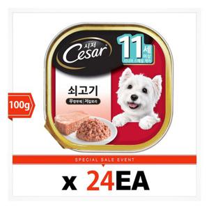 시저 11세이상 쇠고기 100g 24캔