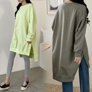 여성의류 GR 루즈슬릿언발롱맨투맨 C737H102 빅사이즈