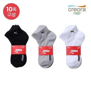 [푸마 언더웨어]푸마 여성 크레오라 단목양말 10족 세트
