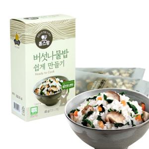 밥지을때 바로넣는 유기농 (표고버섯,곤드레,취나물,당근) 12인분(15gx6봉)