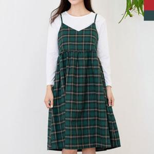 썸앤 여자체크무늬끈원피스 여성패션의류 데이트 데일리룩 (W9717BD)