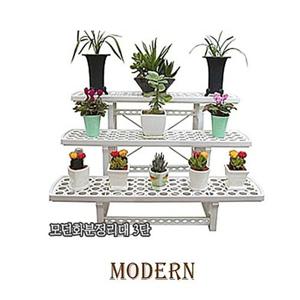 베란다텃밭 화분정리대3단 테라스꾸미기