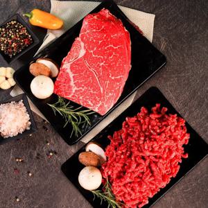 [우리한우] 1등급 한우 불고기 300g+다짐육 300g