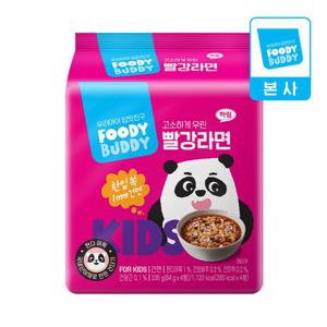 푸디버디 빨강라면 멀티 (84g X 4개입)