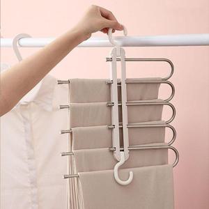 5단바지걸이 논슬립 접이식 바지 정리 행거
