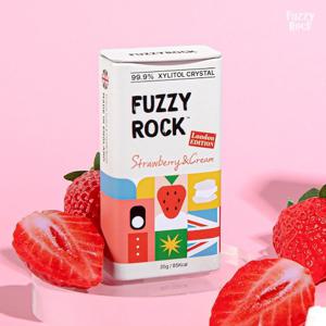 [퍼지락] 런던에디션 자일리톨 크리스탈 무설탕 캔디 스트로베리앤크림 35g 단품