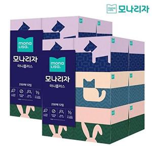 [모나리자]미니플러스 미용티슈 (250매X12박스X2팩 총 24박스)