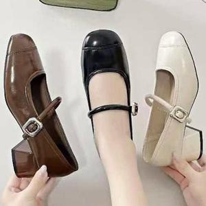 [더힐]메리제인 버클 여성여자 로퍼 펌프스 정장화 4.5cm sjdh-209