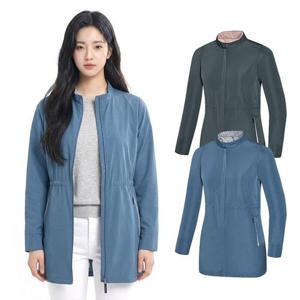 [콜핑]콜핑 여성 봄 광택감 중기장 등산 경량 바람막이 자켓 KSC624RJ3W