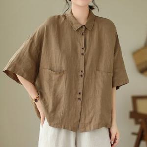 [블랙퀸] 루즈핏 버튼포인트 빅포켓 셔츠 blk003583