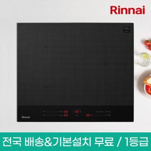 린나이 빌트인 3구 인덕션 전기레인지 IHM16BS (전국 배송+기본설치 무료)
