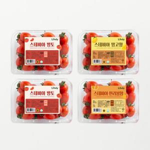 스테비아 대추방울토마토 혼합 2kg (500g 대추방울 2팩 + 망고향 1팩 + 한라봉향 1팩)