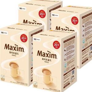 [맥심]동서 맥심 화이트골드 커피믹스 180T X 4개 (41728528)