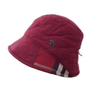 [애슬릿] 여성 버킷햇 귀달이 귀마개 체크 벙거지 모자 방한