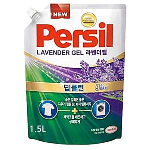헨켈 퍼실 persil 세탁세제 - 라벤더젤 1.5L 리필X1개 (일반/드럼겸용) 얼룩제거