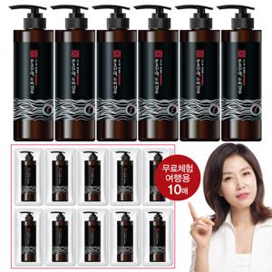 [완벽더블][김소형헤밀레] 본초진액 두피샴푸 500mlx6개+무료체험 10매