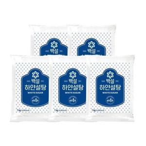 [CJ제일제당]백설 하얀설탕 1kg x5개