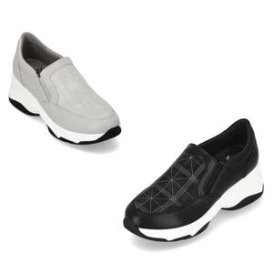 [정상가 179,000원] 엘칸토 여성 자수 키높이 몰드 캐주얼 슬립온 5cm LCWC92M613