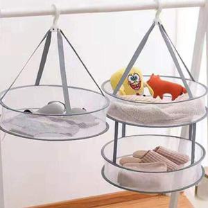 접이식 건조망 메쉬 트렌드 행거 2단 데일리 빨래 양 WFGGKL6