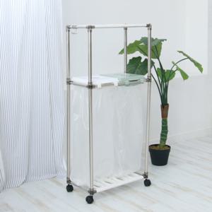 [리빙해피] 클링 분리수거함2P (2단)