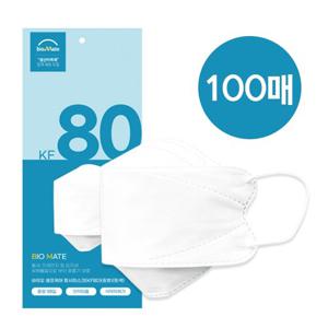 [바이오셀프케어]뉴입체형 황사용 마스크 KF80 중형 100매