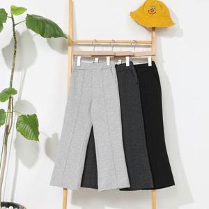 [모데쯔]주니어 봄 핀턱 부츠컷 나팔 바지 등교 10대 초등학생 여아