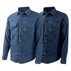 제이케이 기본 작업복 상의 용접 캐주얼 청남방 데님 셔츠