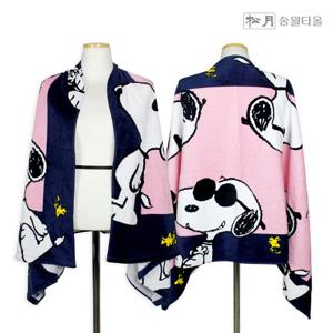 송월타올 스누피 조이 비치타올76 1장 (76x152cm)