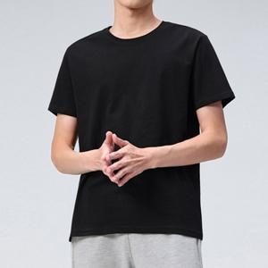 마마로 코마사 30수 라운드 반팔 블랙 3pack