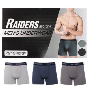 [TRY]남성 레이더스즈로즈팬티D2유색C3매 모달스판 아웃밴드