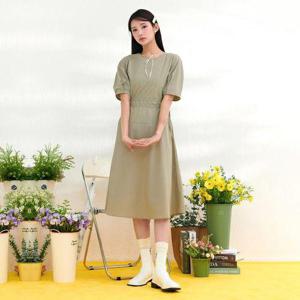 [체이스컬트]여성 라운드넥 스트링 원피스-DBRG6175C0X