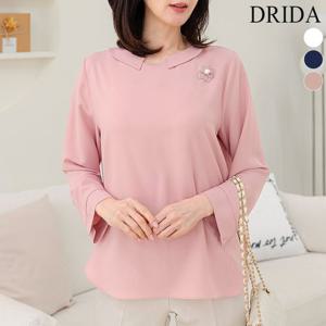 봄 가을 여자 미니카라 긴팔 쉬폰 정장 빅사이즈 블라우스 40-50대 중년여성 엄마옷 미시 마담 하객