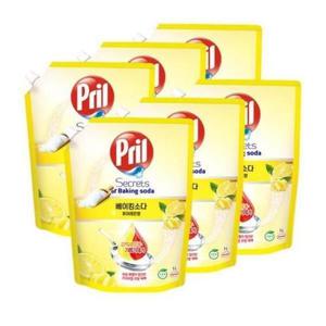 프릴 베이킹소다 퓨어레몬 1L x6개