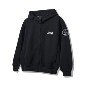 [지프]JP1TZU013 선기획 나침판 후드 집업 2024년 블랙 점퍼_SC