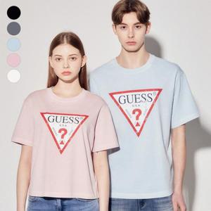 [게스]게스 공용 세미오버 오리지널 크랙 왕삼각 반팔티셔츠 MP2K9420