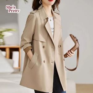 [쉬즈프리티] 아이비더블버튼트렌치자켓